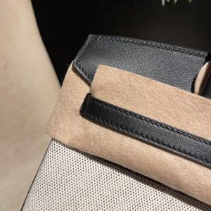 Replica Hermes Top Quality Replica Bag ShopSwift Black Silver - high-accuracy replica luxury purse