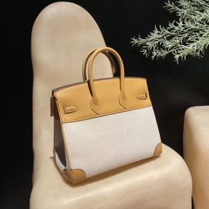 Replica Hermes Top Quality Replica Bag ShopSwift Marsala Brown Silver - elite superclone designer purse