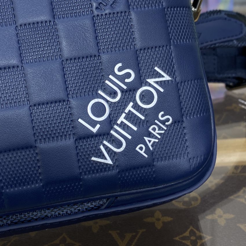 Replica Louis Vuitton Trio Messenger Blue Grid - best-selling designer handbag dupe