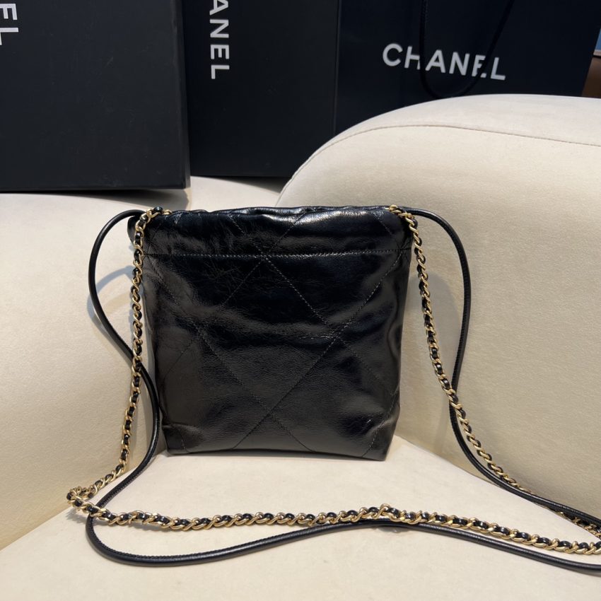 Replica CHANEL 23s Mini Garbage Bag Black - 1:1 designer replica handbag
