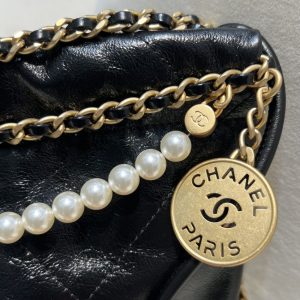 Replica CHANEL 23s Mini Garbage Bag Black - ultra-realistic fake designer tote