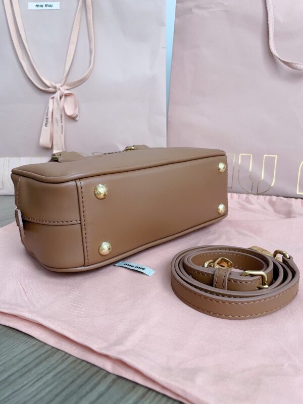 Replica Miu Miu Arcadie Small Full Brown - high-accuracy replica luxury purse