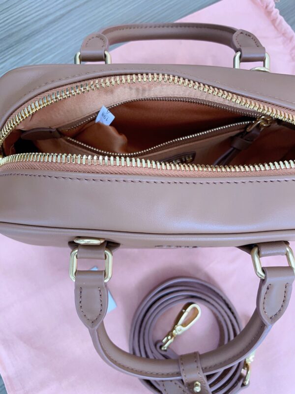 Replica Miu Miu Arcadie Small Full Brown - top-tier luxury replica shoulder bag