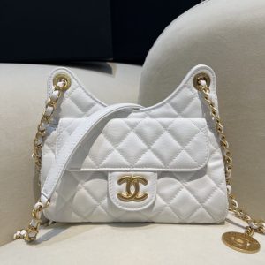 Replica CHANEL 23c Hobo Small White - near-authentic luxury replica handbag