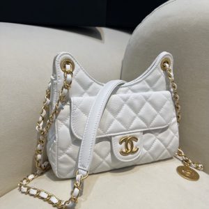 Replica CHANEL 23c Hobo Small White - premium 1:1 fake handbag model