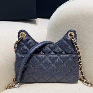 Replica CHANEL 23c Hobo Small Dark Blue - 1:1 designer replica handbag