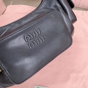 Replica Miu Miu Nappa Pocket Bag Black - best-selling designer handbag dupe
