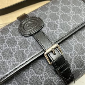 Replica Gucci GG messenger Black Canvas - top-tier luxury replica shoulder bag