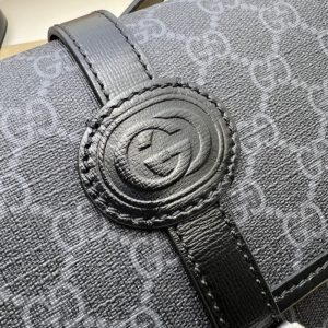 Replica Gucci GG messenger Black Canvas - top-rated replica designer bag