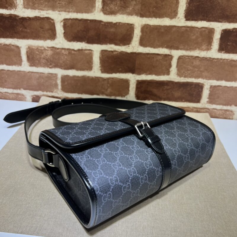 Replica Gucci GG messenger Black Canvas - elite superclone designer purse