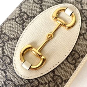 Replica Gucci Horsbet Chain Clutch White - top-tier luxury replica shoulder bag