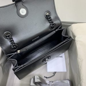 Replica Balenciaga Crush Small Full Black 2.0 - authentic-look luxury purse replica