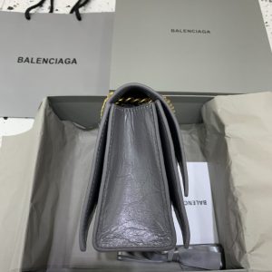 Replica Balenciaga Crush Small Grey - premium 1:1 fake handbag model