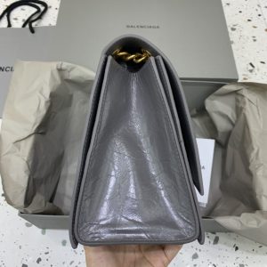Replica Balenciaga Crush Large Grey - realistic designer-inspired fake bag