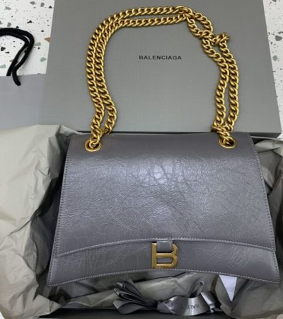 Replica Balenciaga Crush Large Grey - ultra-realistic fake designer tote