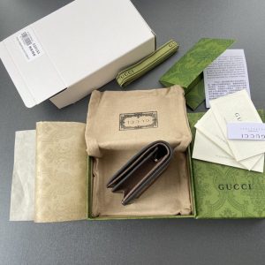 Replica Gucci Ophidia Compact Brown Wallet - ultra-realistic fake designer tote