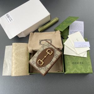 Replica Gucci Horsebit 1955 Wallet Brown - best quality luxury bag dupe