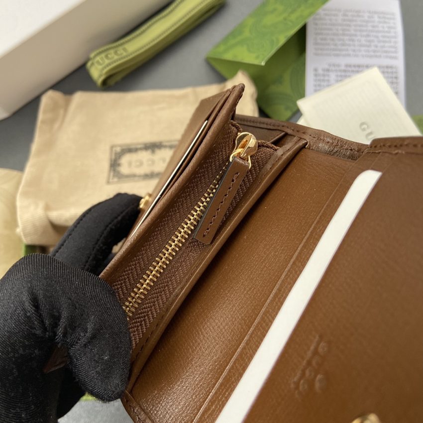 Replica Gucci Horsebit 1955 Wallet Brown - top-rated replica designer bag