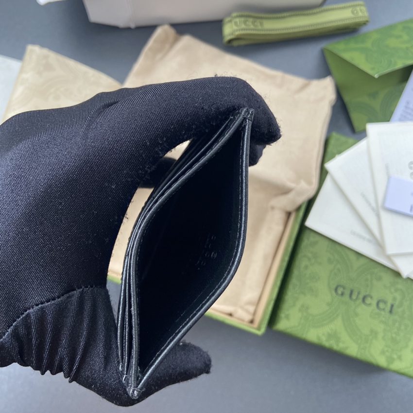 Replica Gucci Marmont Card Holder Black - realistic designer-inspired fake bag