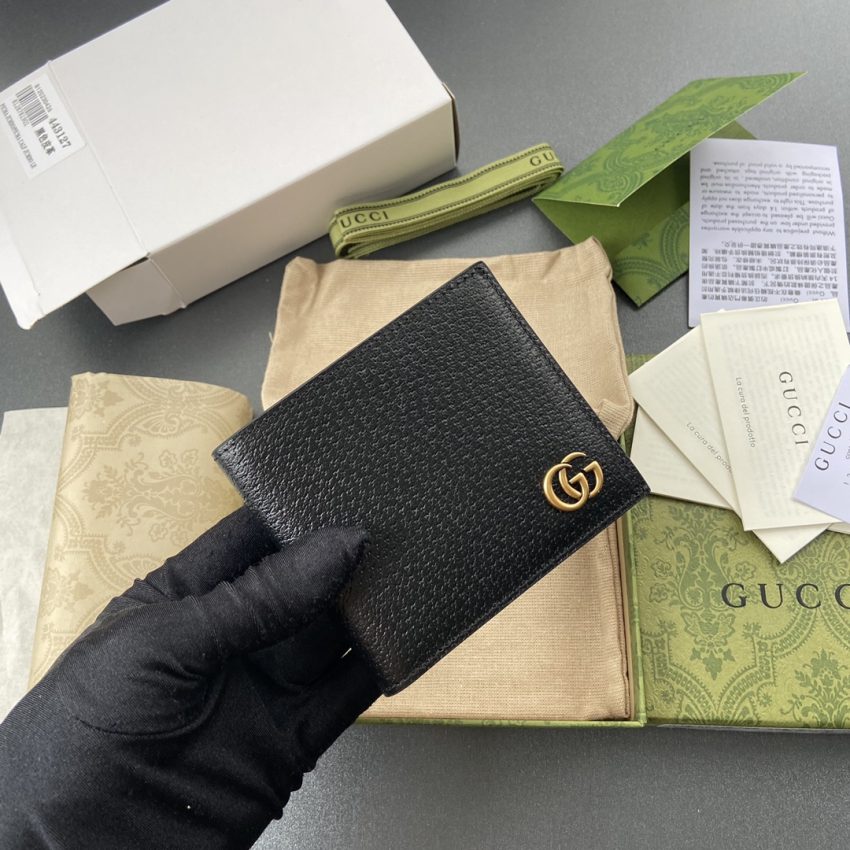 Replica Gucci Marmont Wallet Black - 1:1 designer replica handbag