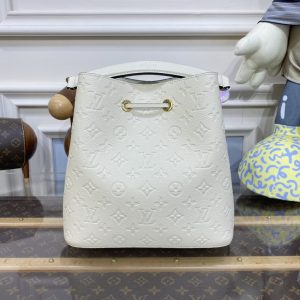 Replica Louis Vuitton Noe Bucket White MM - high-end fake designer purse
