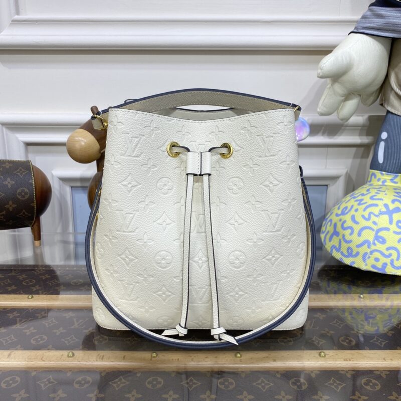 Replica Louis Vuitton Noe Bucket White MM - ultra-realistic fake designer tote