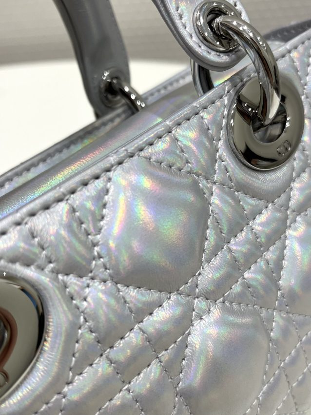 Replica Dior Lady D-Joy Bag Silver - best quality luxury bag dupe