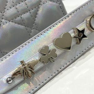 Replica Lady Dior Silver ABC - high-end fake designer purse