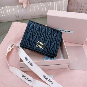 Replica Miu Miu Pocket Wallet Black - premium-grade designer purse dupe
