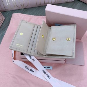 Replica Miu Miu Pocket Wallet Beige - high-quality designer bag clone