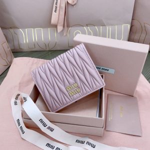 Replica Miu Miu Pocket Wallet Pink - 1:1 designer replica handbag