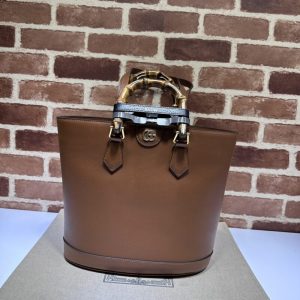 Replica Gucci Diana Medium Tote Bag Brown - premium-grade designer purse dupe