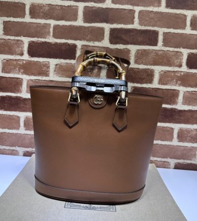 Replica Gucci Diana Medium Tote Bag Brown - premium-grade designer purse dupe