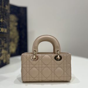 Replica Dior Lady D-Joy Mini Bag Caramel - best quality luxury bag dupe