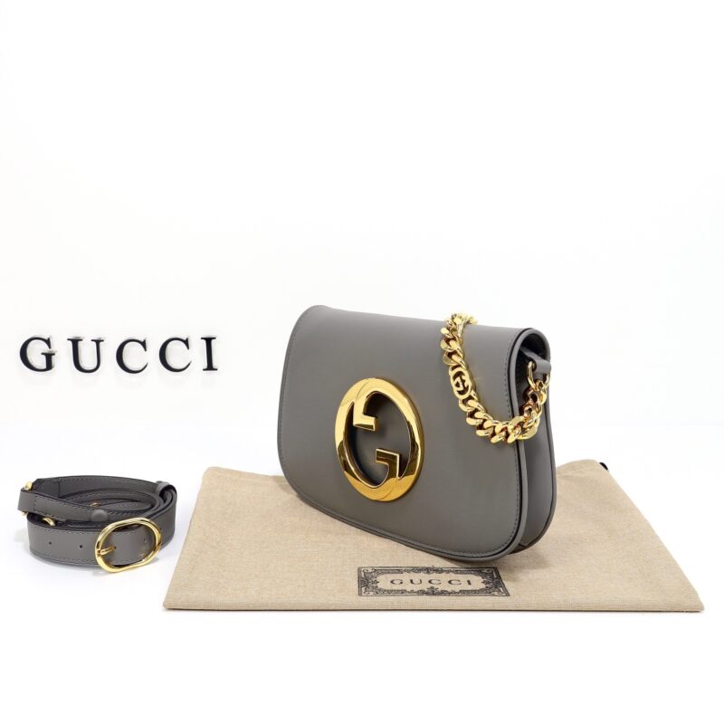 Replica Gucci Blondie Leather Grey - premium 1:1 fake handbag model