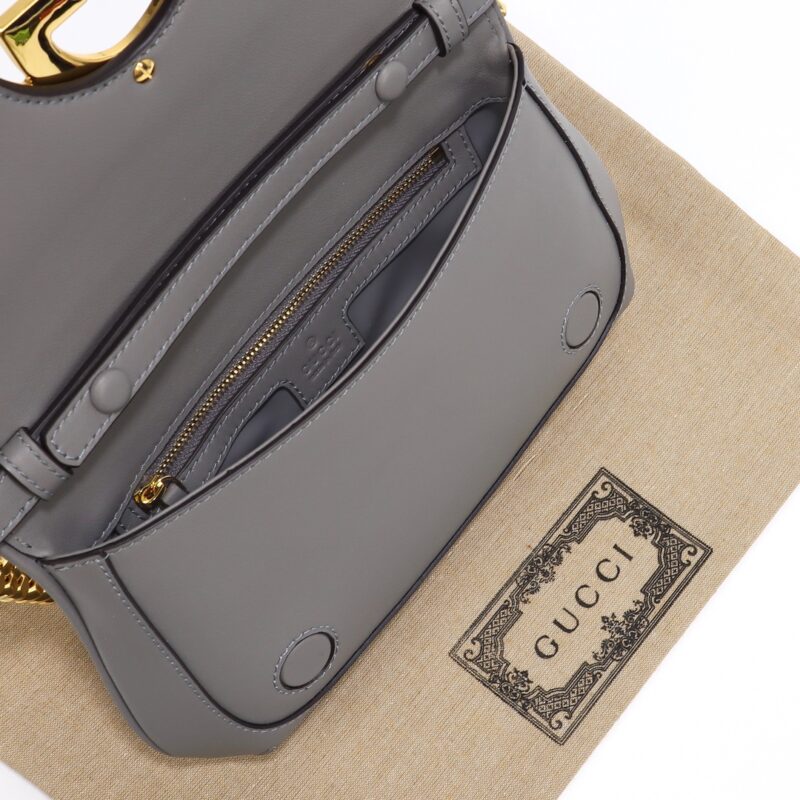 Replica Gucci Blondie Leather Grey - best quality luxury bag dupe