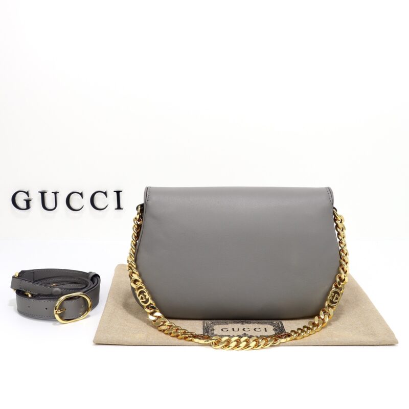 Replica Gucci Blondie Leather Grey - realistic designer-inspired fake bag
