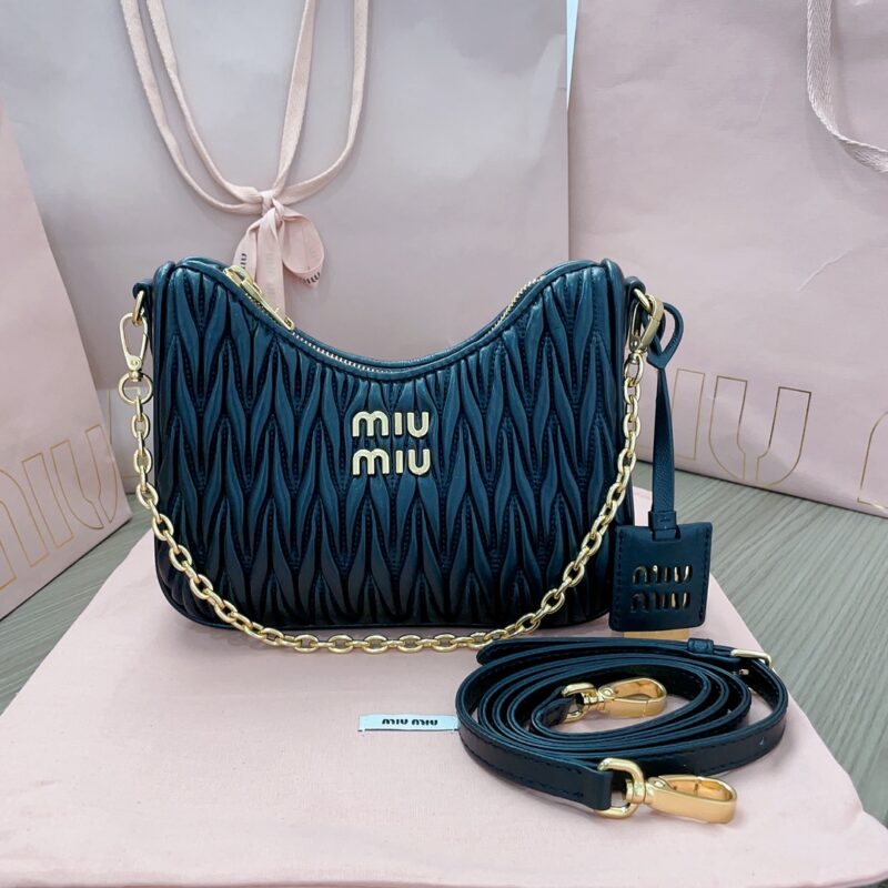 Replica Miu Miu Matelassé Black - premium 1:1 fake handbag model