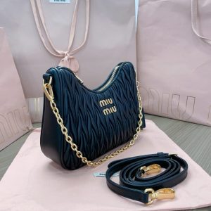 Replica Miu Miu Matelassé Black - best quality luxury bag dupe