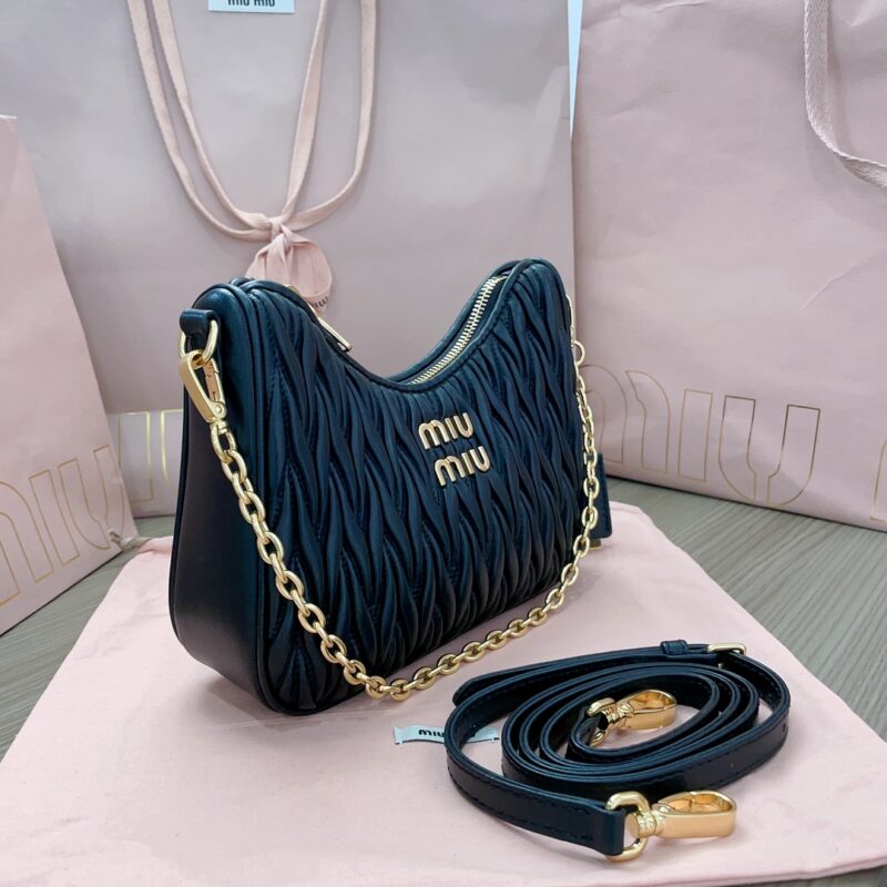 Replica Miu Miu Matelassé Black - best quality luxury bag dupe