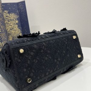 Replica Lady Dior D-Lite Chardons Black - high-quality designer bag clone