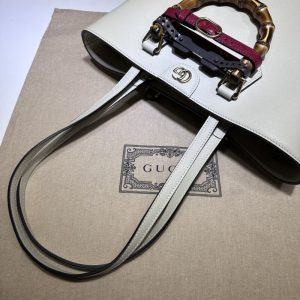 Replica Gucci Diana Medium Tote Bag White - best quality luxury bag dupe