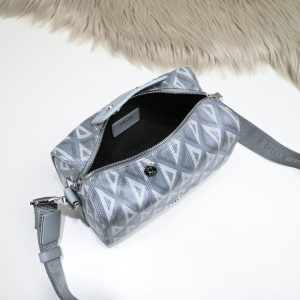 Replica Dior Lingot 22 Diamond Grey - premium 1:1 fake handbag model