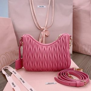 Replica Miu Miu Matelassé Pink - 1:1 designer replica handbag