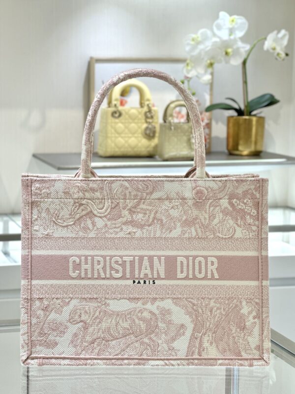 Replica Dior Tote Book Pink Tiger - realistic designer-inspired fake bag