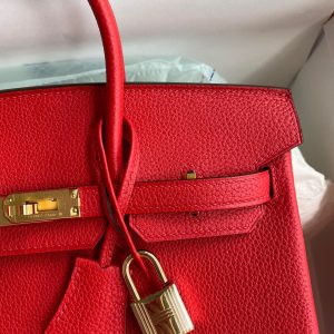 Replica Hermes Top Quality Replica Bag ShopRed Togo Gold - realistic designer-inspired fake bag