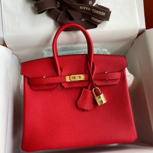 Replica Hermes Top Quality Replica Bag ShopRed Togo Gold - top-rated replica designer bag