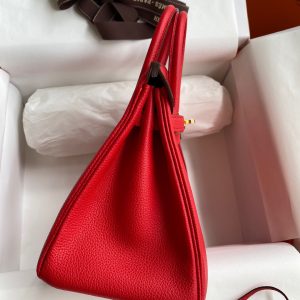 Replica Hermes Top Quality Replica Bag ShopRed Togo Gold - premium-grade designer purse dupe