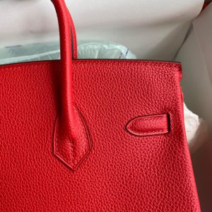 Replica Hermes Top Quality Replica Bag ShopRed Togo Gold - top-rated replica designer bag