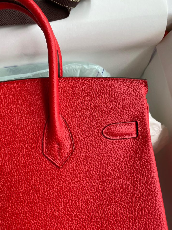 Replica Hermes Top Quality Replica Bag ShopRed Togo Gold - top-rated replica designer bag